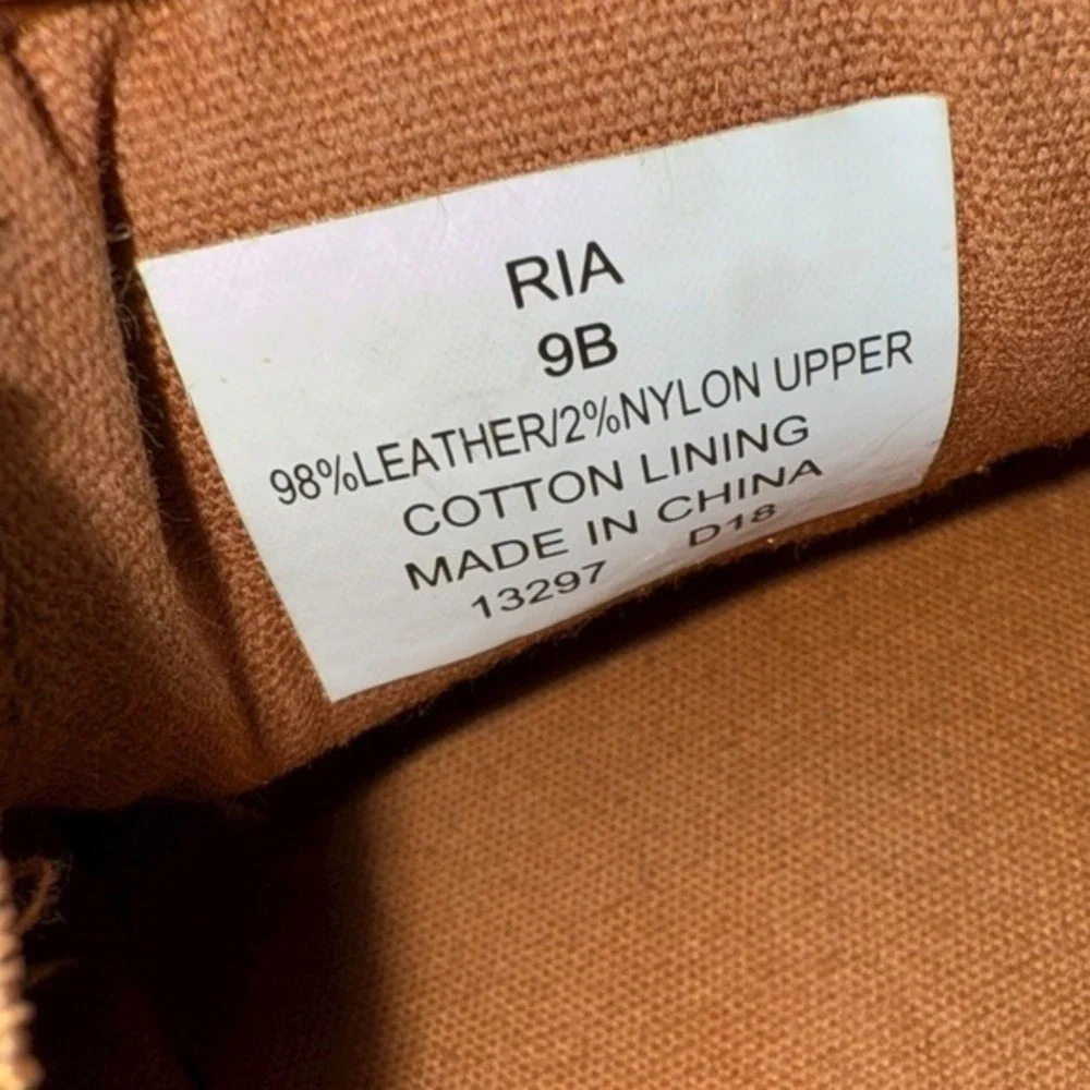 Lauren Ralph Lauren Ria Loafers SlipOn Womens 9B Pre-Owned Tan Leather LRL Shoes